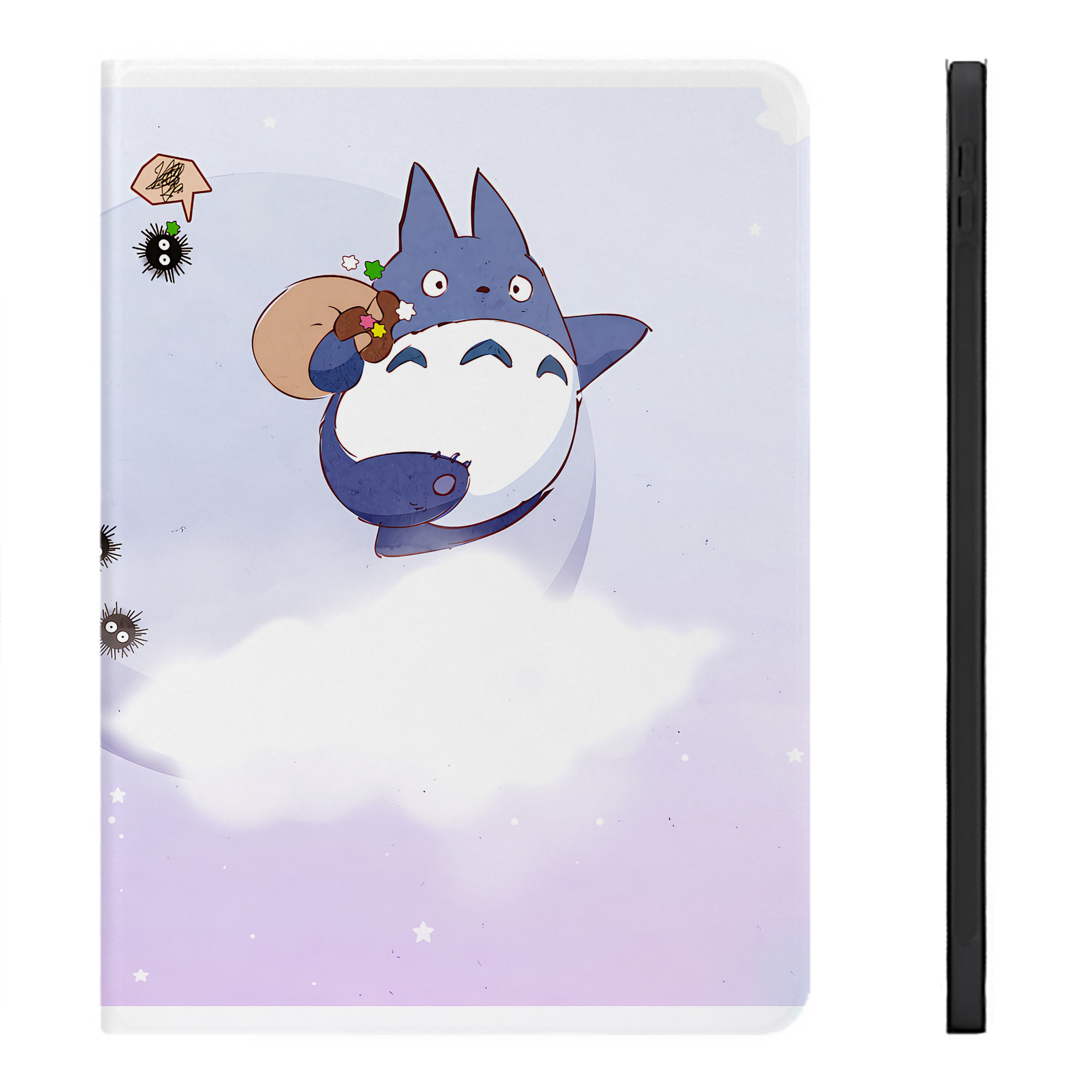 （画像用） となりのトトロ 草壁メイ 草壁サツキ My Neighbor Totoro Satsuki Kusakabe Mei Kusakabe IPadケース ペンホルダー付き ブックスタイルデザイン
